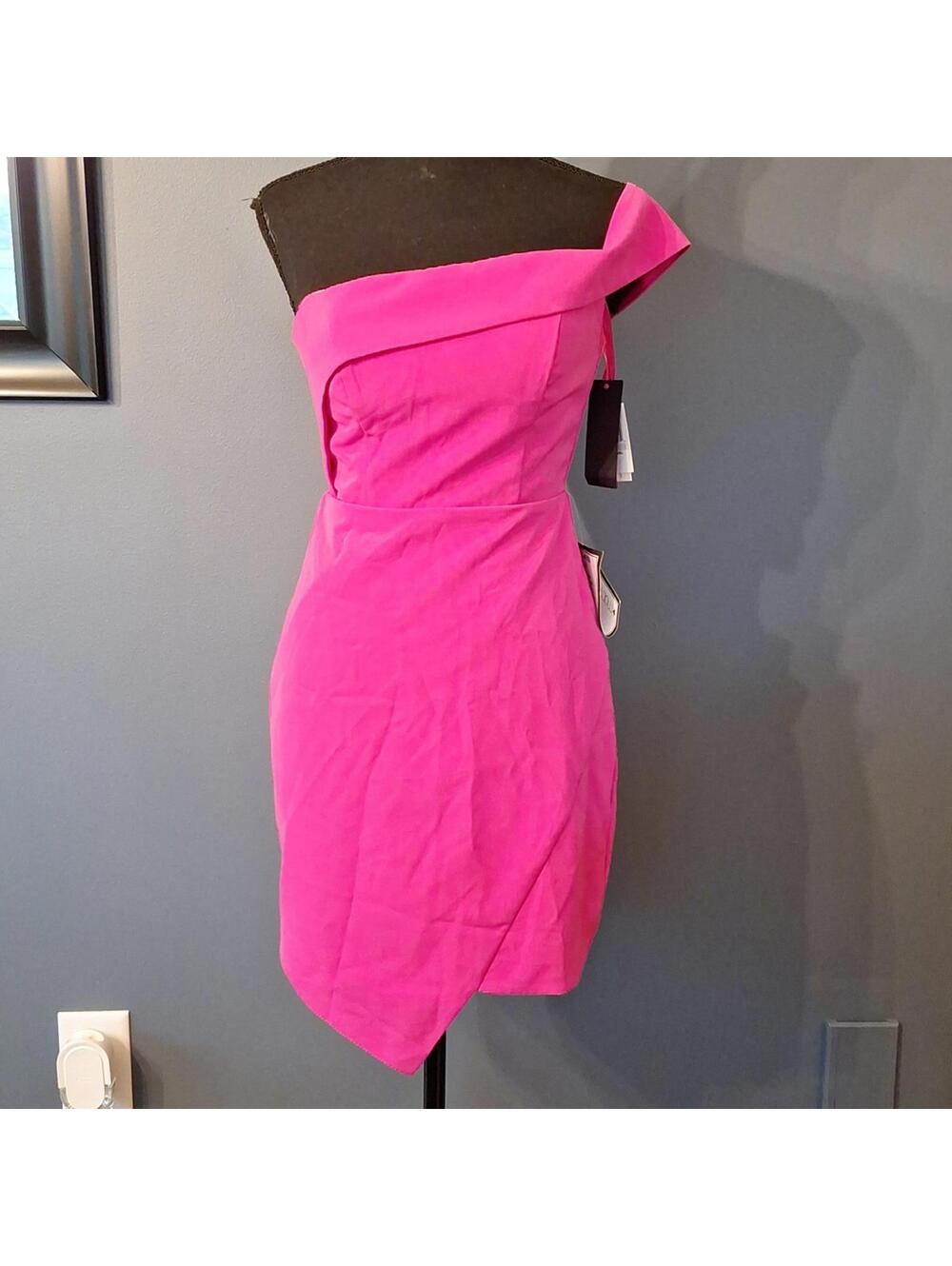 NWT City Studio Hot Pink Pencil Dress Size 1